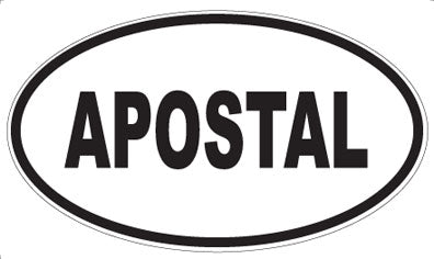 APOSTAL - Oval Sticker