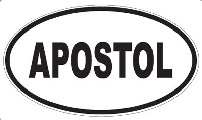 APOSTOL - Oval Sticker