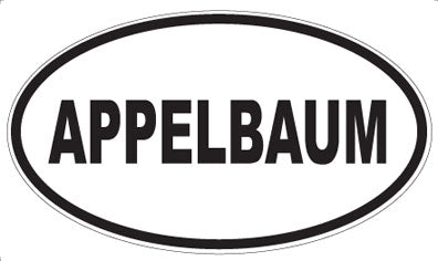 APPELBAUM - Oval Magnet
