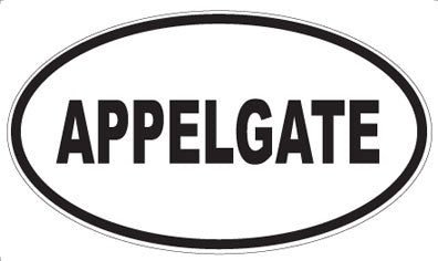 APPELGATE - Oval Magnet