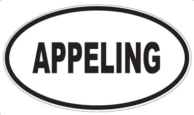APPELING - Oval Sticker