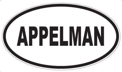 APPELMAN - Oval Sticker