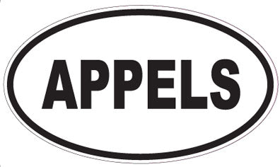 APPELS - Oval Sticker