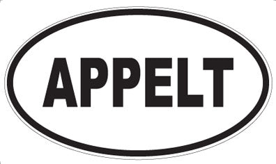 APPELT - Oval Sticker