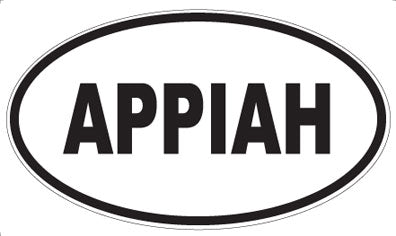 APPIAH - Oval Sticker