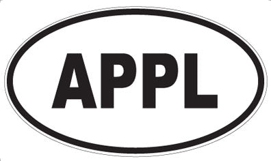 APPL - Oval Sticker