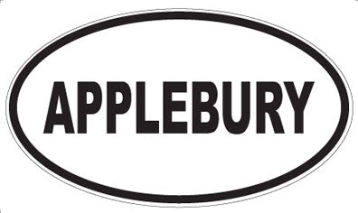 APPLEBURY - Oval Magnet