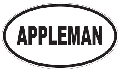 APPLEMAN - Oval Magnet