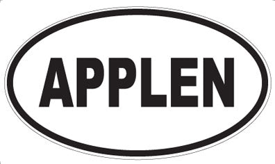 APPLEN - Oval Magnet