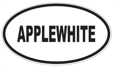 APPLEWHITE - Oval Sticker