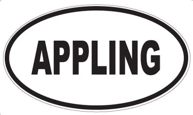 APPLING - Oval Magnet