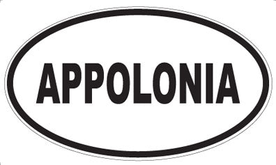 APPOLONIA - Oval Sticker