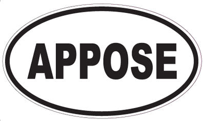 APPOSE - Oval Sticker