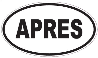 APRES - Oval Magnet