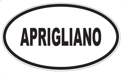 APRIGLIANO - Oval Sticker