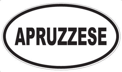 APRUZZESE - Oval Sticker
