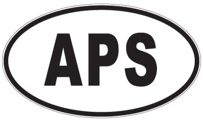 APS - 3 Letter Initials Oval Magnet