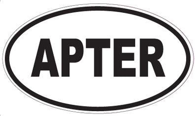 APTER - Oval Magnet