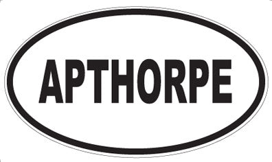 APTHORPE - Oval Sticker