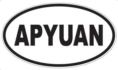 APYUAN - Oval Sticker