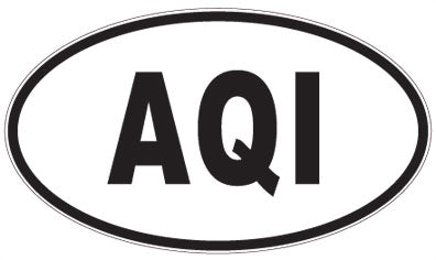 AQI - 3 Letter Initials Oval Sticker