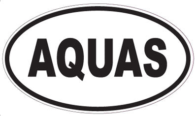 AQUAS - Oval Sticker