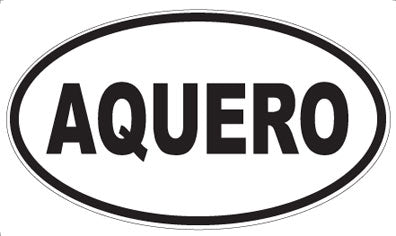 AQUERO - Oval Sticker