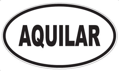 AQUILAR - Oval Sticker