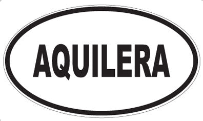 AQUILERA - Oval Sticker