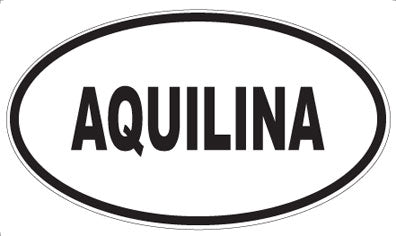AQUILINA - Oval Sticker