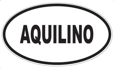 AQUILINO - Oval Sticker