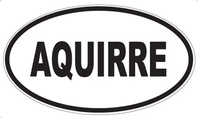 AQUIRRE - Oval Sticker