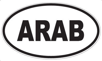 ARAB - Oval Sticker