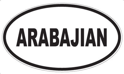 ARABAJIAN - Oval Sticker