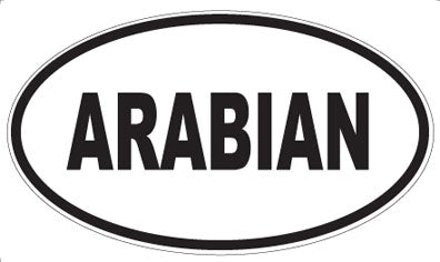 ARABIAN - Oval Magnet
