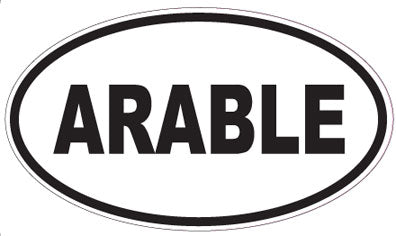 ARABLE - Oval Sticker