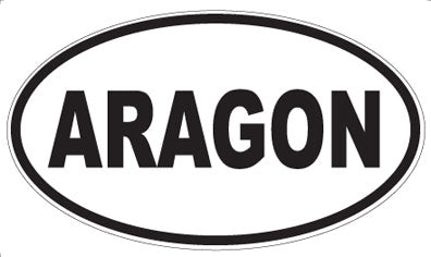 ARAGON - Oval Sticker