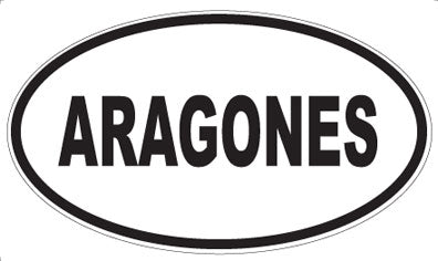 ARAGONES - Oval Magnet