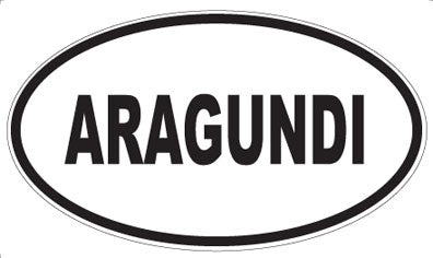 ARAGUNDI - Oval Sticker