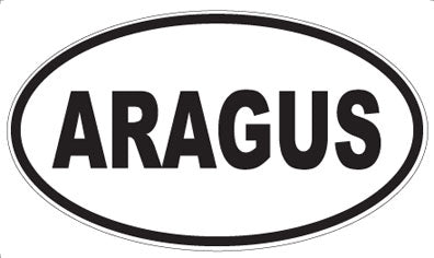 ARAGUS - Oval Sticker