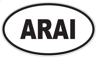 ARAI - Oval Sticker