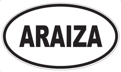 ARAIZA - Oval Sticker