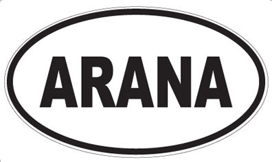 ARANA - Oval Sticker