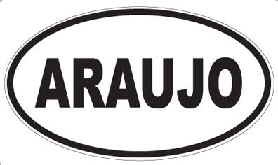 ARAUJO - Oval Magnet