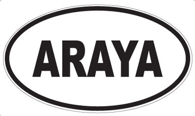 ARAYA - Oval Sticker