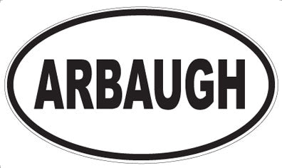 ARBAUGH - Oval Magnet