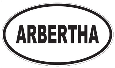 ARBERTHA - Oval Sticker