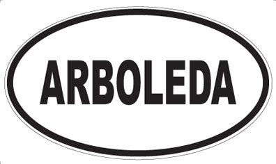 ARBOLEDA - Oval Sticker