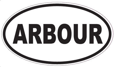 ARBOUR - Oval Sticker