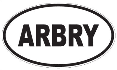 ARBRY - Oval Sticker